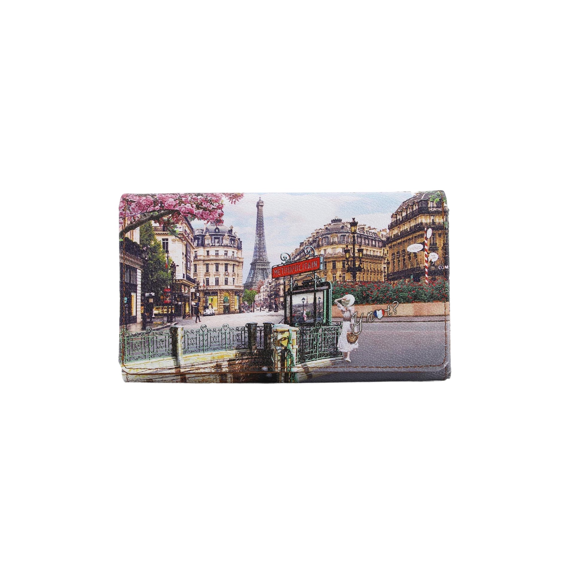 Portafoglio Donna Ynot? Yes Bag Compatto Yes Bag Stampa Città - vista 4